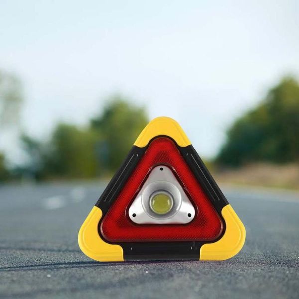 

emergency lights led work light rechargeable portable outdoor lamp triangle warning sign road safety breakdown alarm