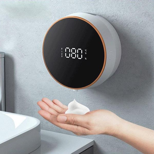 

liquid soap dispenser foam 300ml 5w wall mounted automatic foaming machine touchless rechargeable adjustable hand washing tool