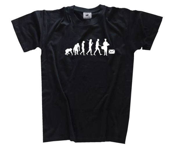 

standard Ã©dition facteur facteur zusteller evolution t-shirt tailles s-xxxl, White;black