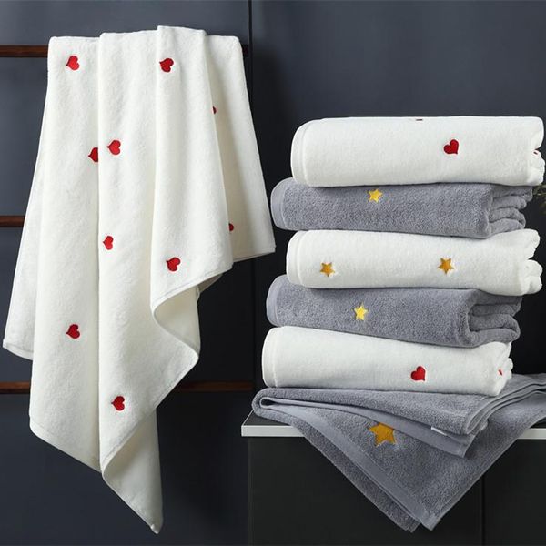 

towel cute heart cotton bath towels large absorbent white adults couple asciugamani bathroom el mm60yj