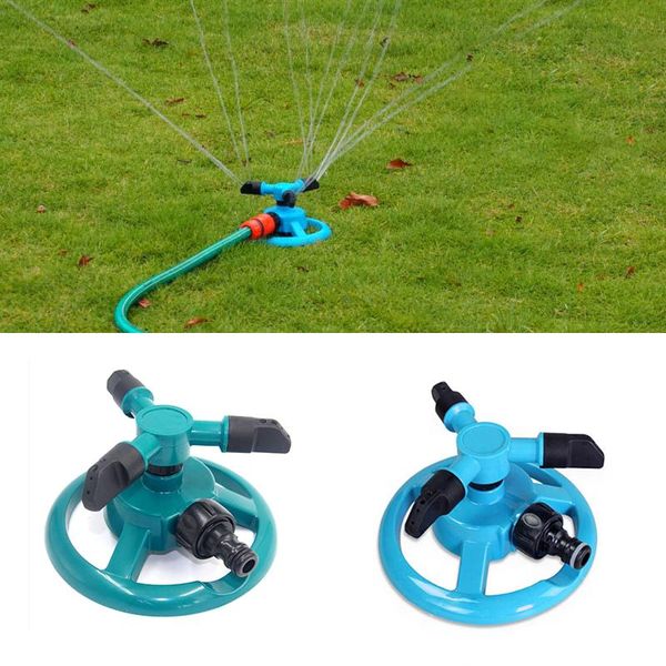 

1pcs garden lawn automatic rotating sprinkler, watering, watering flowers, small trigeminal irrigation tool equipments