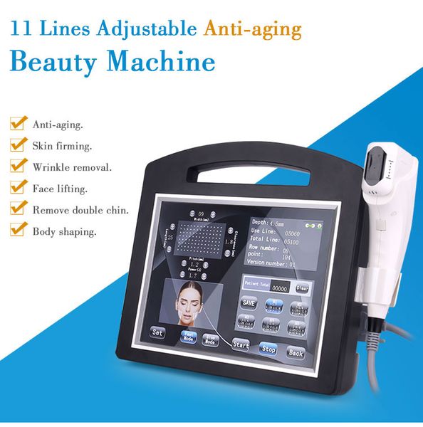 

12 lines 4d hifu beauty machine for wrinkle removal and skin tightening