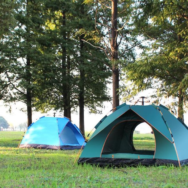 

tents and shelters outdoor camping folding automatic tent 3-4 people beach simple quick open two person rain proof