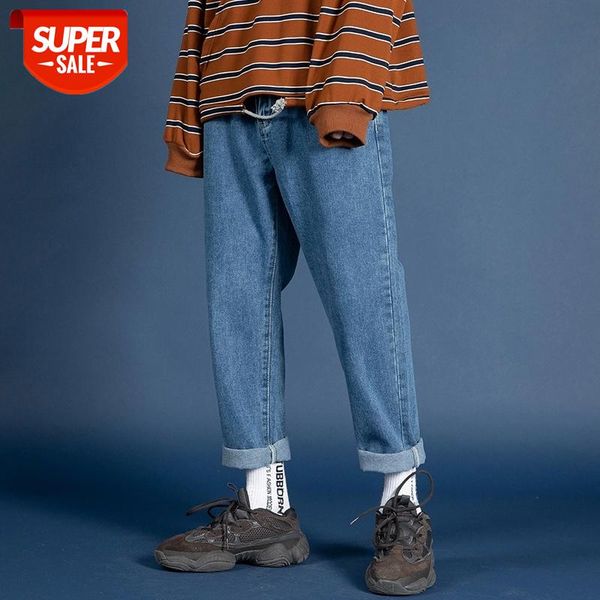 

2019 men's stretch slim fit classic skinny jeans trousers black/blue color male original leisure casual pants big size -5xl #e34w