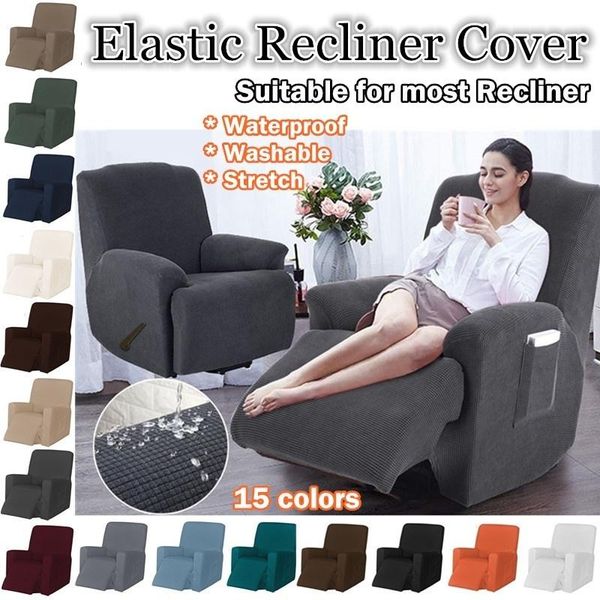 

chair covers 15 colors recliner all-inclusive high stretch waterproof anti-skid couch slipcover washable furniture protector