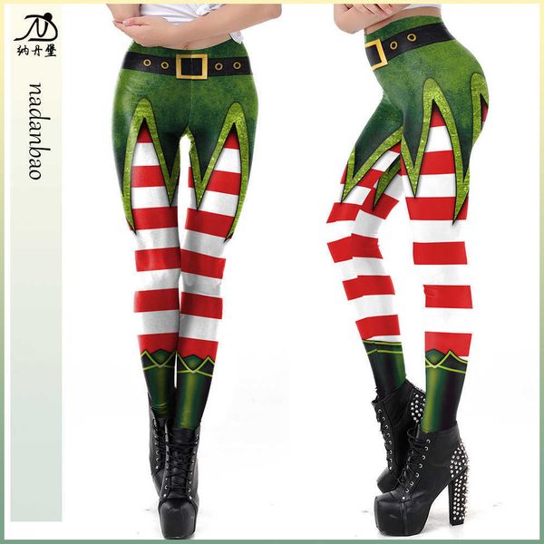 

eyab women's 3d digital printing party form performance slim bottoms, Black