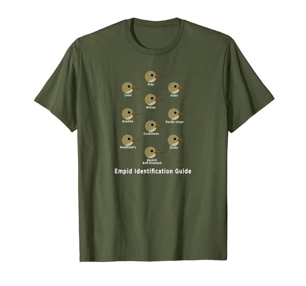 

Birding Shirt: Empid Id Guide Funny Birding T-Shirt, Mainly pictures