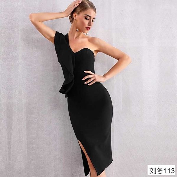 

women bandage evening party es white dress, White;black
