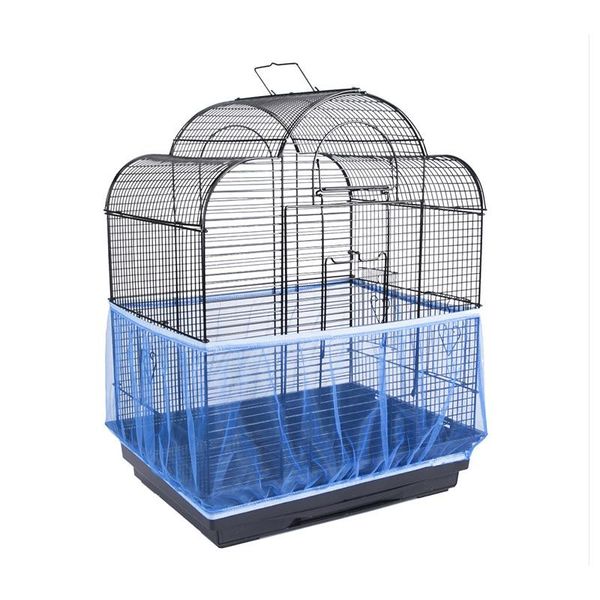 

other bird supplies blue soft airy fabric mesh cage cover shell skirt seed catcher guard easy cleaning nests diy home tools