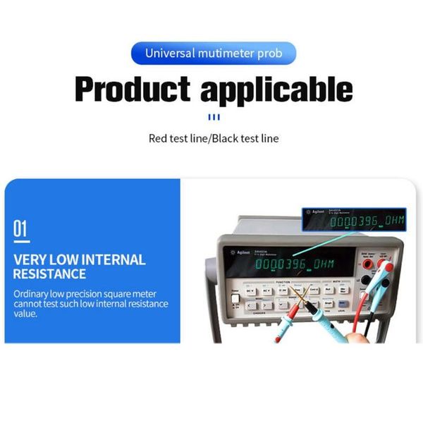 

professional hand tool sets k1ka 2pcs set electrical multimeter test leads with alligator clips hook probes lead kit