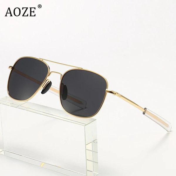 

sunglasses 2021 military fashion army to pilot 52mm brand american lens optical lunette de soleil homme uv400, White;black