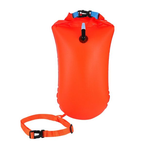 

life vest & buoy vorcool 1pc open water swim float ultralight safety swiming bag for swimmers triathletes snorkelers surfers (orange)