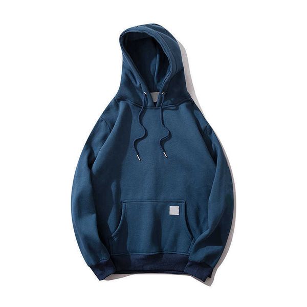 

mens classic casual hoodies streetwear hip hop hoodie high-quality loose cotton pullover warm sweater comfortable sweatshirts i51d, Black