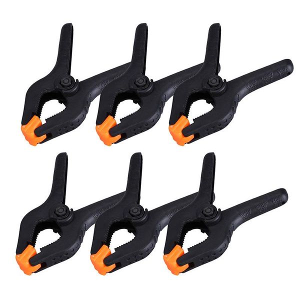 

professional hand tool sets 6pcs 3inch a type plastic nylon adjustable clamps for woodworking wood working tools spring clamp clips outillag