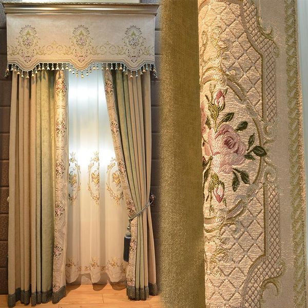 

curtain & drapes american modern garden living room bedroom study french window warm romantic shade finished products