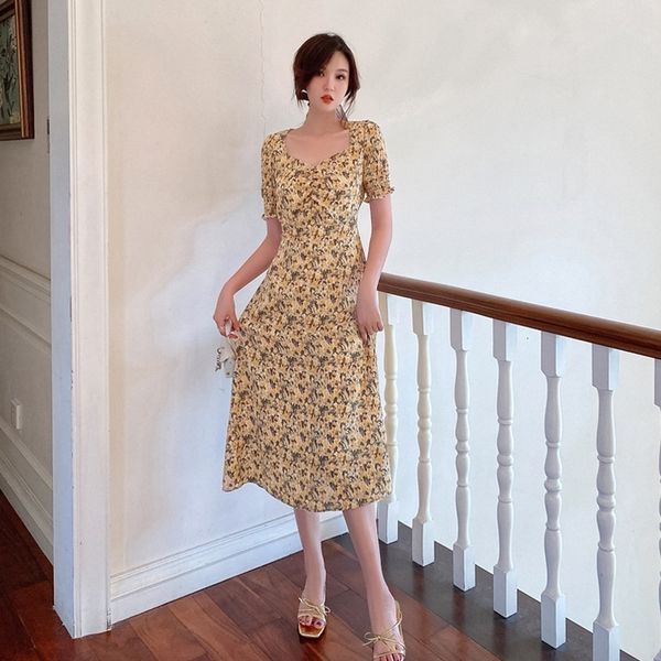 

summer floral 2021 ladies maxi dress women long party dresses, Black;gray