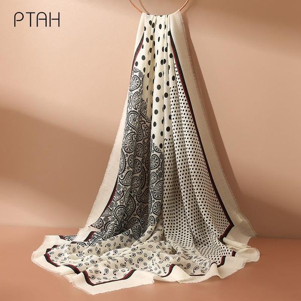 

scarves [ptah] womens thick cashmere wool shawl wrap scarf warm stole 100% ladies temperament softer square towel 100*100cm, Blue;gray