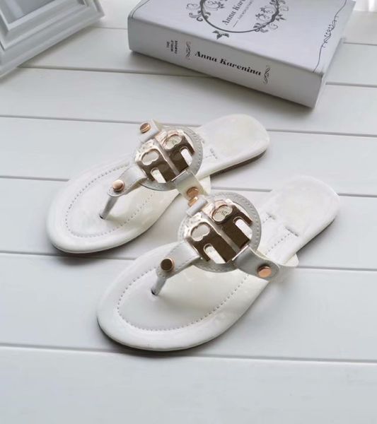 

men women fashion slippers luxury slides summer flat slipper trendy leather rubber sandal mens beach slide us 5-12, Black
