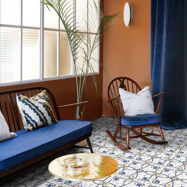 

wall stickers 4pcs self-adhesive floor sticker home decor terrazzo dormitory renovation ground modification tile diy splicing