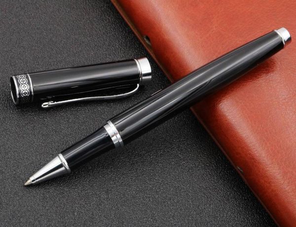 

beautiful 3019 black with silver circle rollerball pen ballpoint pens, Blue;orange