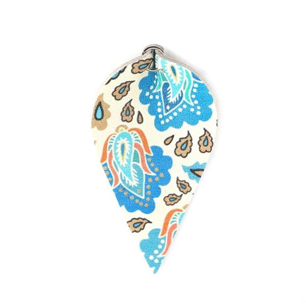 

pendants doreenbeads pu leather leaf multicolor w/ jump ring 62mm(2 4/8") x 34mm(1 3/8") jewelry findings wholesale, 50 pcs, Black