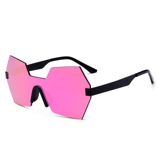 

sunglasses 2021 trend driving women's all-in-one fashion closed mirror for men and women, White;black