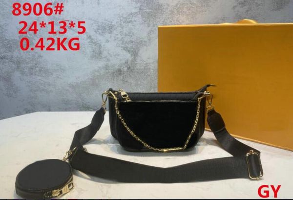 

women fashion designer embossed bag crossbody handbags multi purses flower pochette 3pcs/set crossbody bag shoulder bags