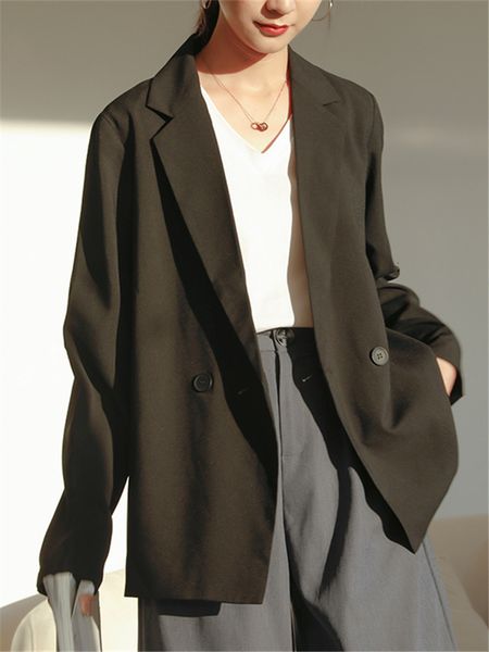 

women's jackets female spring suit blazer casual jacket long sleeve mrs. thin blazers ffw0, Black;brown
