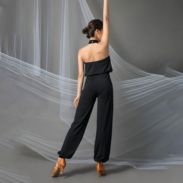 

stage wear latin dance dress women bare shoulder collar design for ballroom samba tango chacha dancing performamnce l9656 g0n2, Black;red