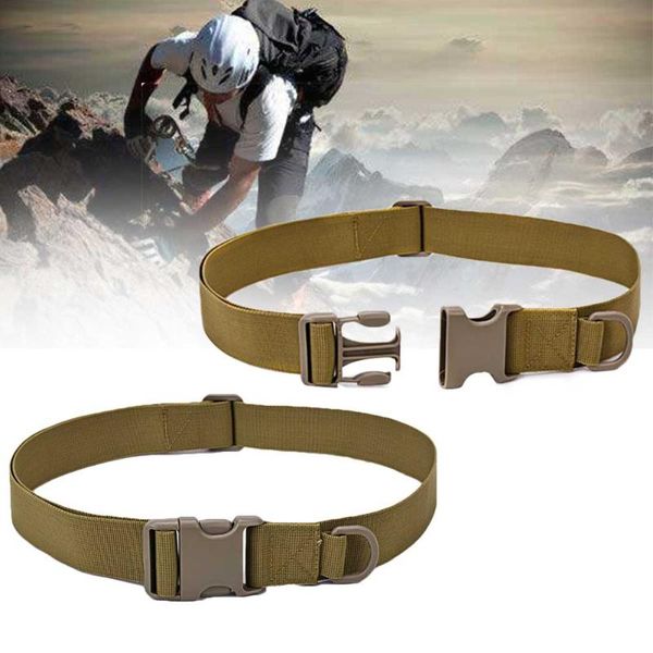 

belts men nylon canvas outdoor sports waistband tactical belt plastic buckle adjustable indoor mountaineering waist support casual, Black;brown