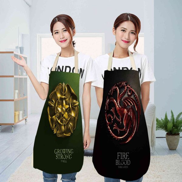 

apron 3d digital printing kitchen cotton linen