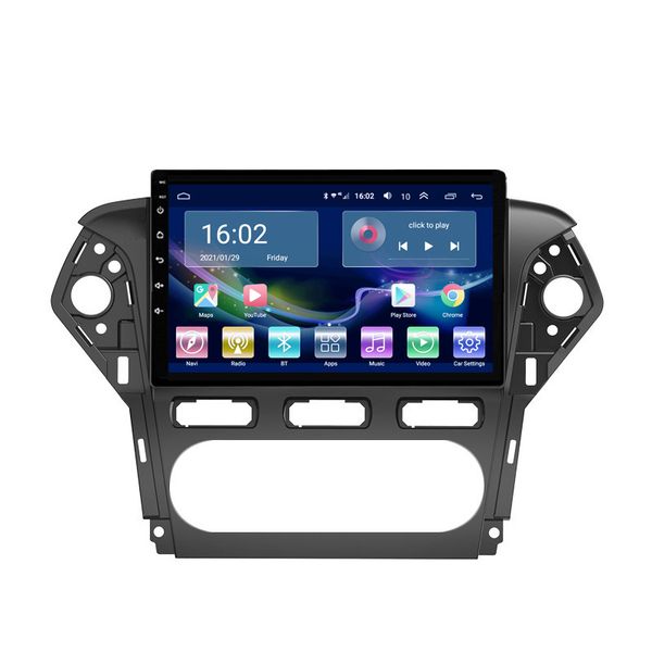 Multimedia Video Player GPS Navegação Carro Android Radio Bluetooth 2-Din para Ford Mondeo 2011-2013 quad-core