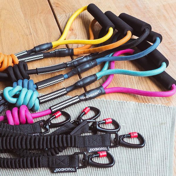 

dog collars & leashes running reflective leash rope nylon strong stretch jogging correa perro retractil pet products pitbull dd55qy