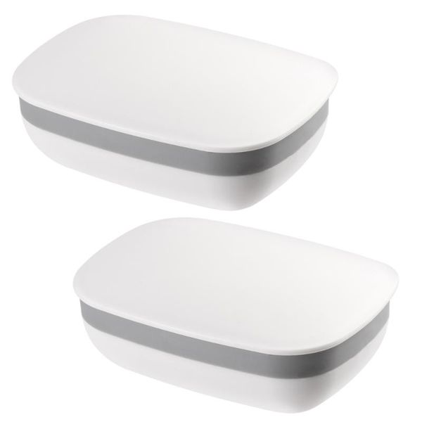 

soap dishes ounona 2pcs portable dish waterproof seal box lightweight case container for bathroom shower home outdoor travel