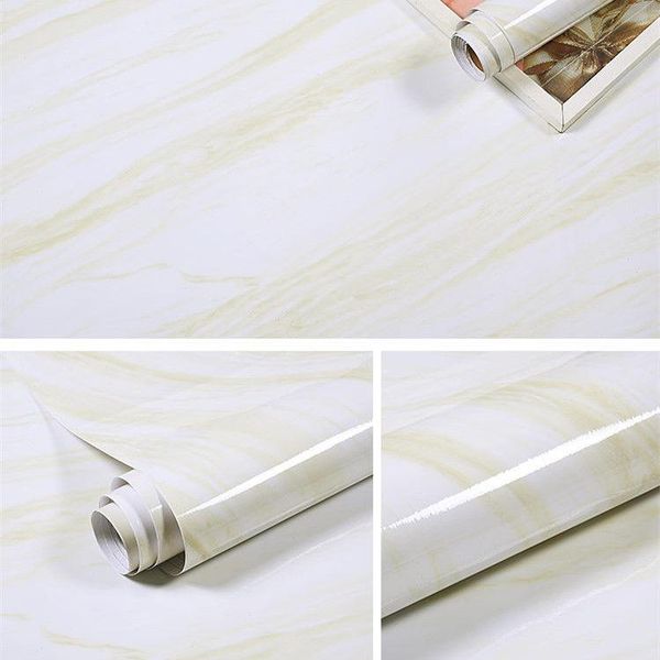 

window stickers jazz yellow self-adhesive contact paper kitchen wall pure color home decorative marble wallstikers living room furniture