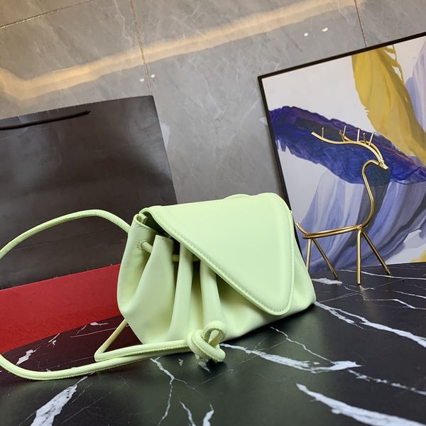 

brand style women cross body bag trend triangle bags lambskin single shoulder-bag party beach pouch, Black;red