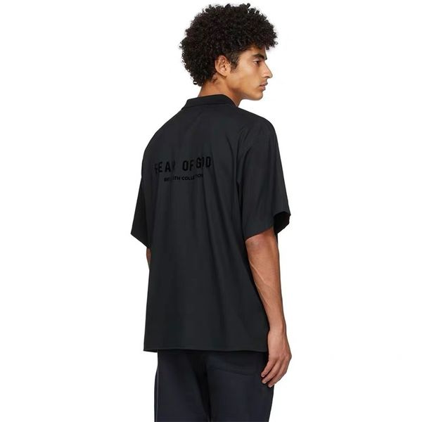 

european and american high street fashion shirts black, White;black