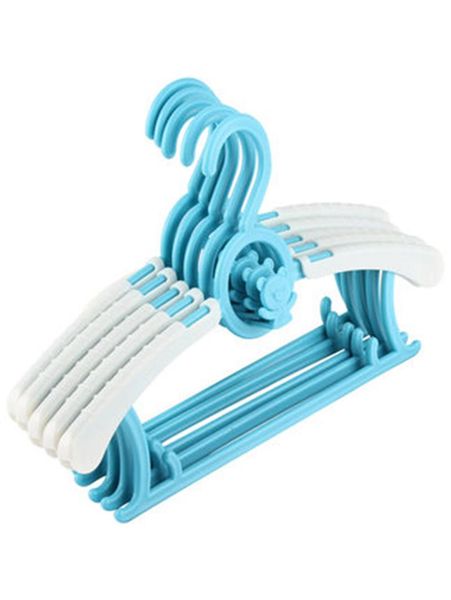 

hangers & racks 28cm 10 pcs/lot multifunctional plastic clothes hanger for kids adjustable baby coat skirt space saving child