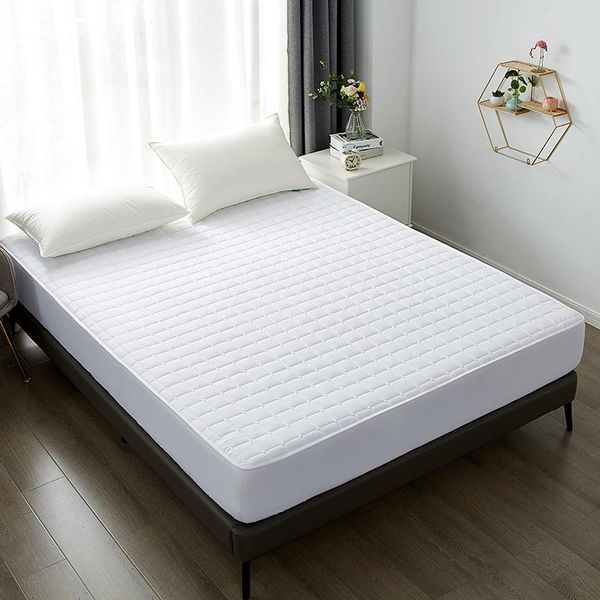 

sheets & sets real waterproof quilted bed mattress cover solid color breathable fitted sheet soft cozy quilting protective