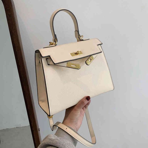 

women's 2021 new fashion ins versatile kelly one shoulder slanting cross net red large capacity handbag