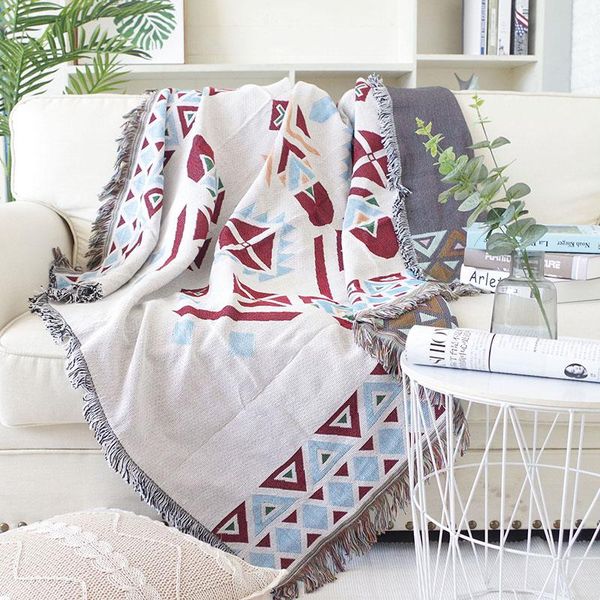 

blankets geometric blanket for chair sofa cover towel knitted nap floor carpet tablecloth tapestry home bed decoration