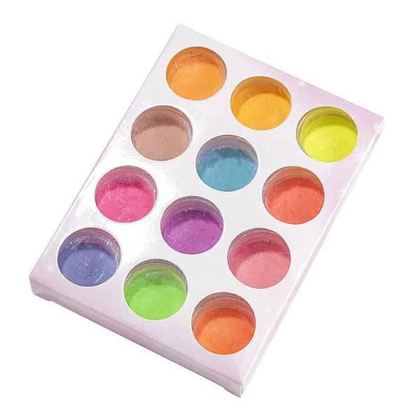 

nail glitter 12 colors art luminous carved powder super bright dipping decorations uv gel polish design, Silver;gold
