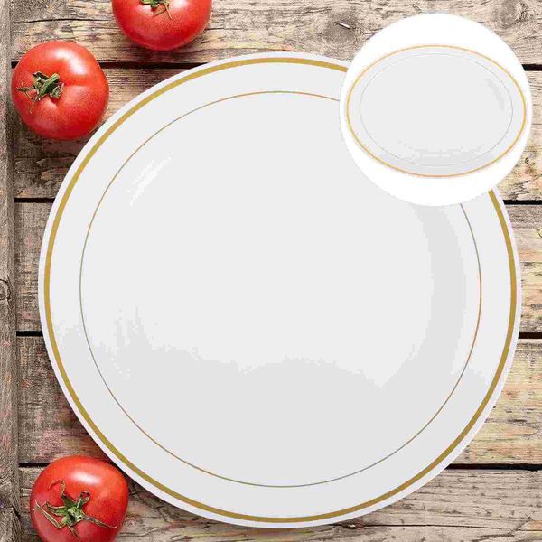 

dishes & plates 10pcs luxury round shape dish tableware for wedding party tray