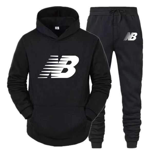 

men's casual hooded psh thickened fashion warm sports youth pullover, Black