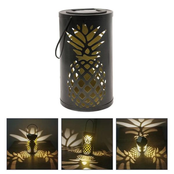 

lawn lamps 1pc outdoor lantern hollow out solar yard night light iron