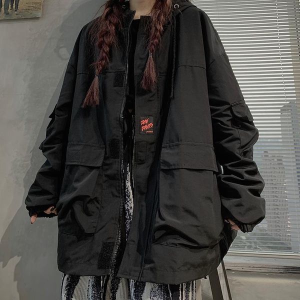 

spring and autumn loose women's jackets coat women, Black;brown