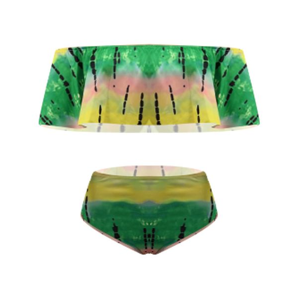 

2019 new multicolor bikini 2-piece swimsuit women's, White;black