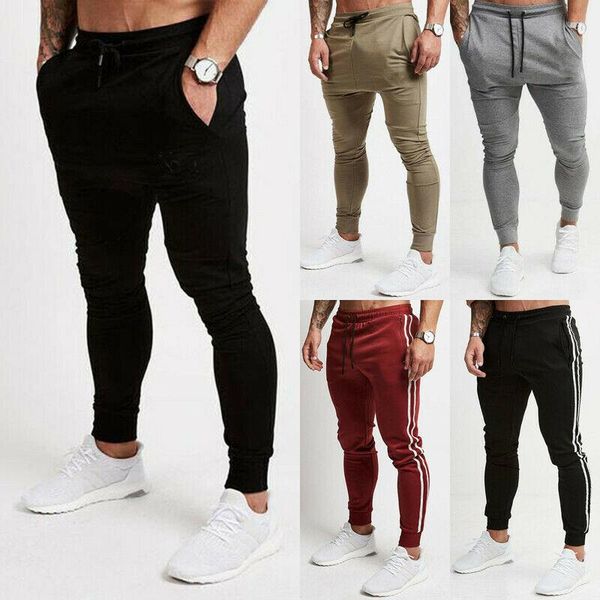 

running pants men's slim fit urban straight leg trousers casual pencil jogger cargo and hiking, Black;blue