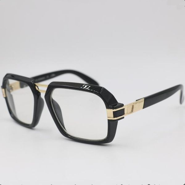 

business glasses for men and women stylish square sunglasses black flat mirror bright black optical mirror myopia frame dark glasses, White;black