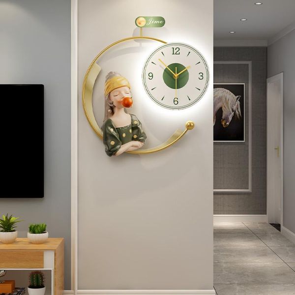 

wall clocks nordic household fashion clock living room modern simple creative decorative